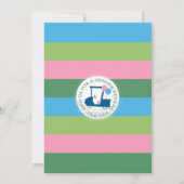 Golf Gender Reveal Par-T-Einladung Einladung (Rückseite)