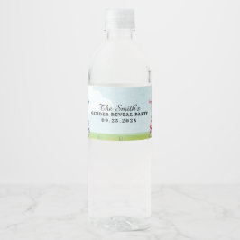 Golf Gender Reveal Water Flasche Etikett