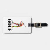 Golf Gepäckanhänger (Vorderseite horizontal)