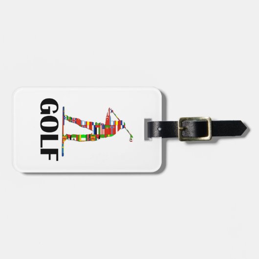 Golf Gepäckanhänger (Vorderseite horizontal)