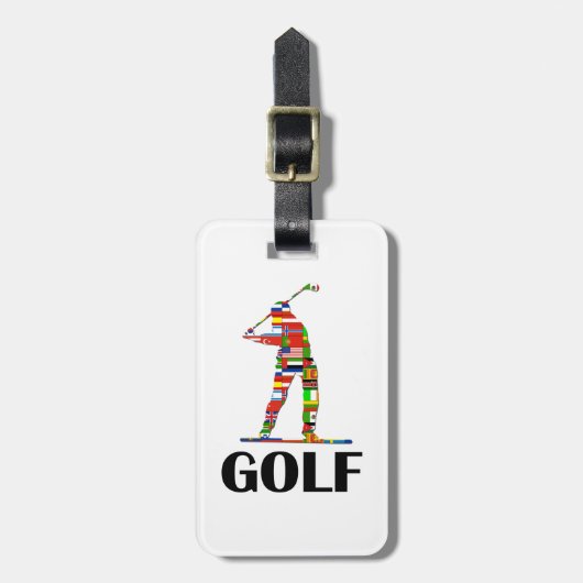 Golf Gepäckanhänger (Vorderseite vertikal)
