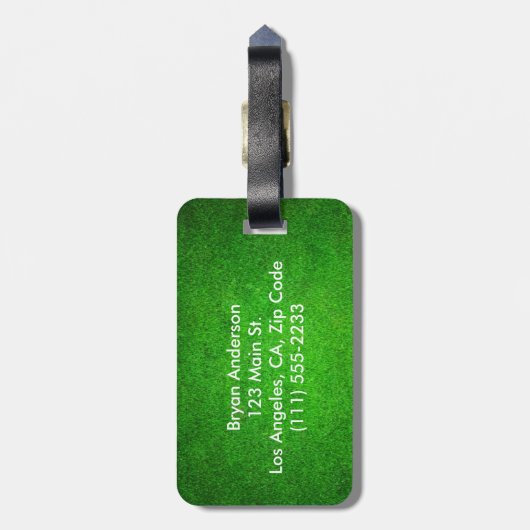 Golf-Gepäckanhänger Gepäckanhänger (Rückseite vertikal)