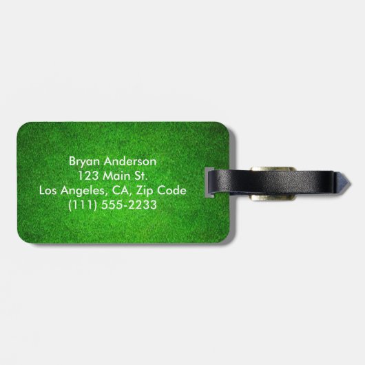 Golf-Gepäckanhänger Gepäckanhänger (Rückseite horizontal)