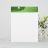 Golf Geschäft Briefkopf Vorlage (Stehend Vorderseite)