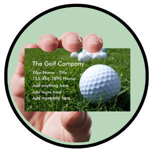 Golf Geschäft oder Dienstleistungen Visitenkarte