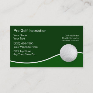 Golf-Geschäftskarten Visitenkarte