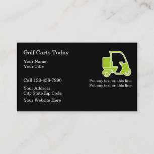 Golf-Geschäftskarten Visitenkarte