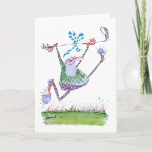 Golf-Geschenk, Tony Fernandes Karte