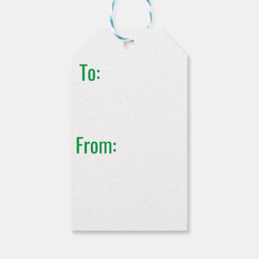 Golf Geschenkanhänger (Rückseite)