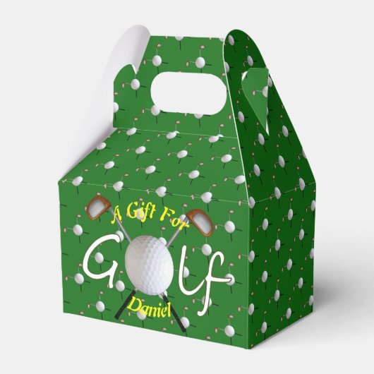 Golf-Geschenkboxen Geschenkschachtel (Rückseite)