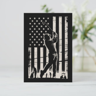 Golf-Geschenke Amerikanische Flagge Geburtstag Vat Einladung