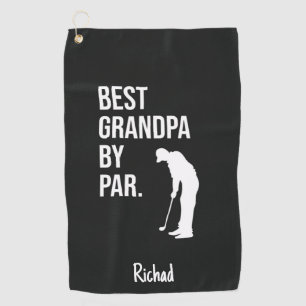 Golf-Geschenke für Großvater Best Grandpa By Par Golfhandtuch