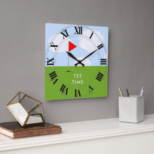 Golf-Geschenke mit Neuheiten Quadratische Wanduhr