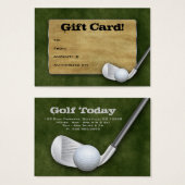 Golf Geschenkkarte - Vatertag Grün (Vorne & Hinten)