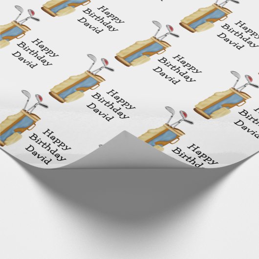 Golf Geschenkpapier (Ecke)