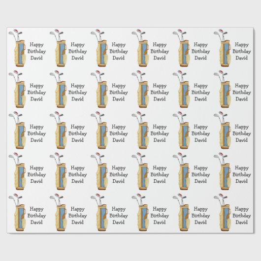 Golf Geschenkpapier (Flach)