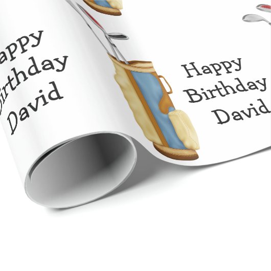 Golf Geschenkpapier (Rolleneckpunkt)