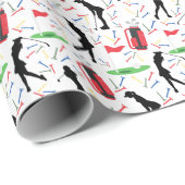 Golf-Geschenkpapier (Frauen) Geschenkpapier (Rolleneckpunkt)