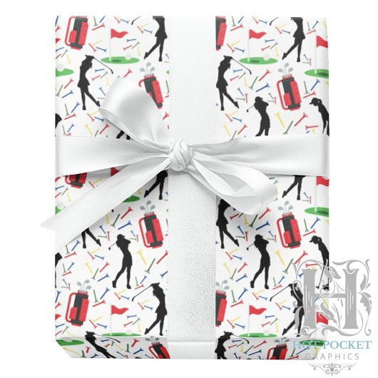 Golf-Geschenkpapier (Frauen) Geschenkpapier