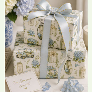 Golf-Geschenkpapier | Golfer-Party-Event Geschenkpapier