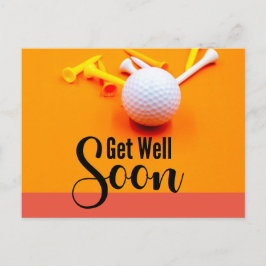 Golf Get Well Well Beyond Bour mit Golf Ball und T Postkarte
