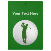 Golf-Gewohnheits-Klemmbrett Klemmbrett (Rückseite)