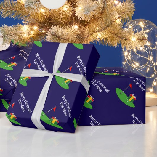 Golf gift Christmas wrapping paper Geschenkpapier (Feiertage)