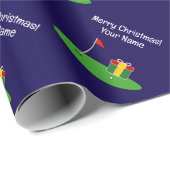 Golf gift Christmas wrapping paper Geschenkpapier (Rolleneckpunkt)