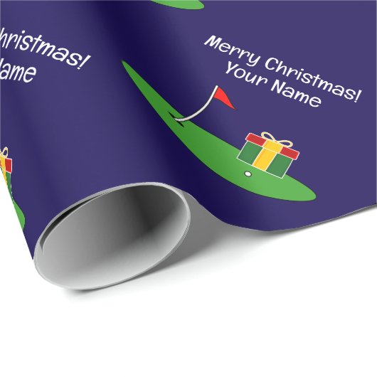 Golf gift Christmas wrapping paper Geschenkpapier (Rolleneckpunkt)