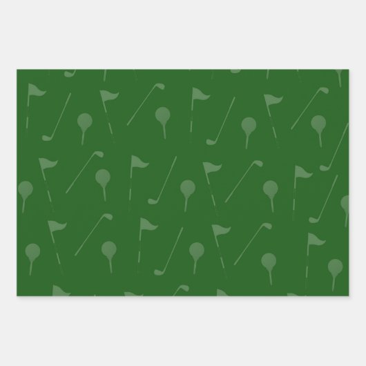 Golf Gift Wrap - Golfer Wrapping Paper Geschenkpapier Set (Vorderseite 2)
