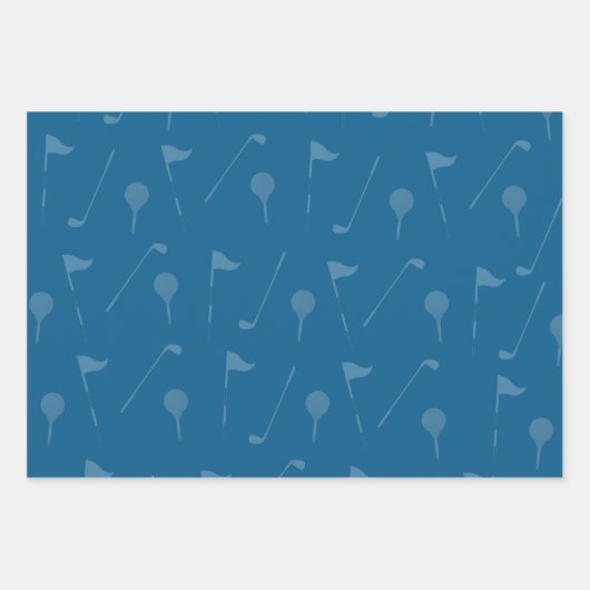Golf Gift Wrap - Golfer Wrapping Paper Geschenkpapier Set (Vorderseite)