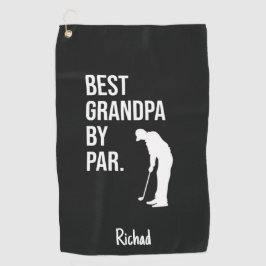 Golf Gifts For Grandfather Best Grandpa By Par Golfhandtuch