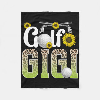 Golf Gigi Of A Golf Player Gigi Leopard Golfer Gig Fleecedecke