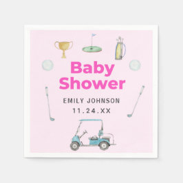 Golf Girl Baby Dusche Serviette