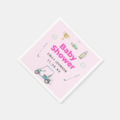 Golf Girl Baby Dusche Serviette (Ecke)