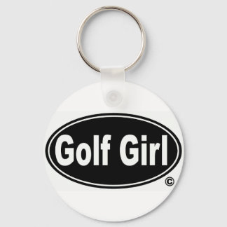 Golf Girl Button Schlüsselanhänger