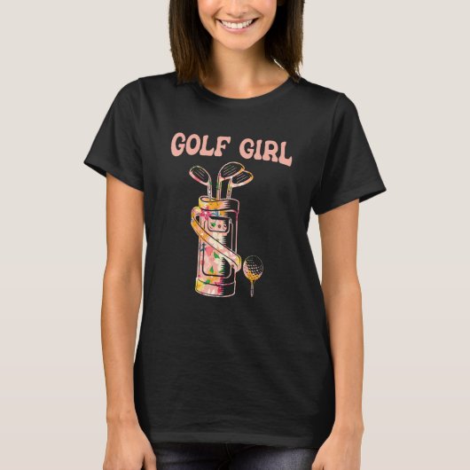 Golf Girl Golf Lover Golfer T-Shirt (Vorderseite)