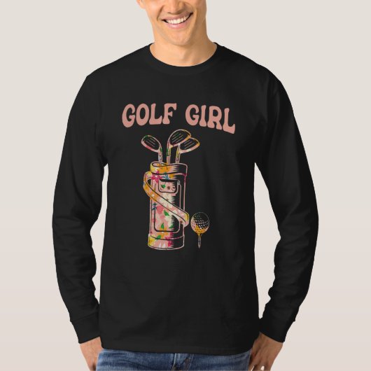 Golf Girl Golf Lover Golfer T-Shirt (Vorderseite)
