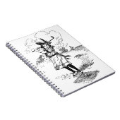 Golf Girl Golfspielen Vintage Kunst Notizblock (Rechte Seite)