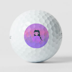 Golf Girl Lavendel Tagtraum Golfball
