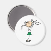 Golf Girl Magnet (Vorderseite/Rückseite)
