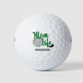 Golf Glitzer Mama Funny Moderner Individuelle Name Golfball (Vorderseite)