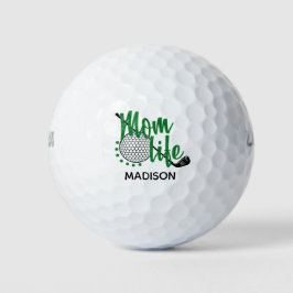 Golf Glitzer Mama Funny Moderner Individuelle Name Golfball