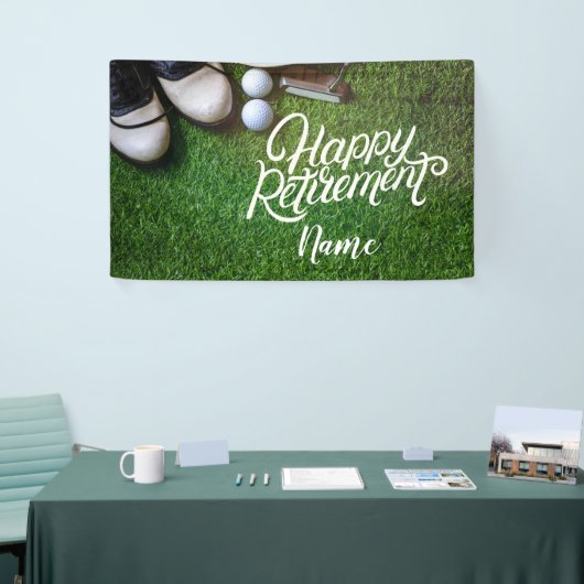 Golf glückliche Pensionierung Banner (Messeveranstaltung)