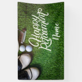 Golf glückliche Pensionierung Banner (Vertikal)
