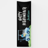 Golf glücklicher Ruhestand für Golfer Banner (Vertikal)