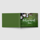 Golf glücklicher Ruhestand zum Golfen mit Golf Gästebuch (Voll)