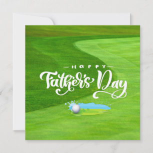 Golf glücklicher Vater Tag auf dem Golfplatz mit B