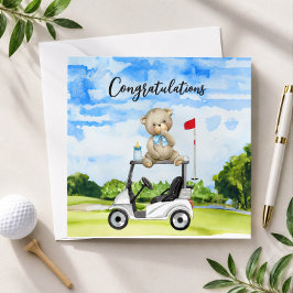 Golf Glückwunsch für Baby Golfer Es ist Boy Card Karte