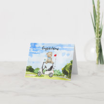 Golf Glückwunsch für Baby Golfer It's Boy